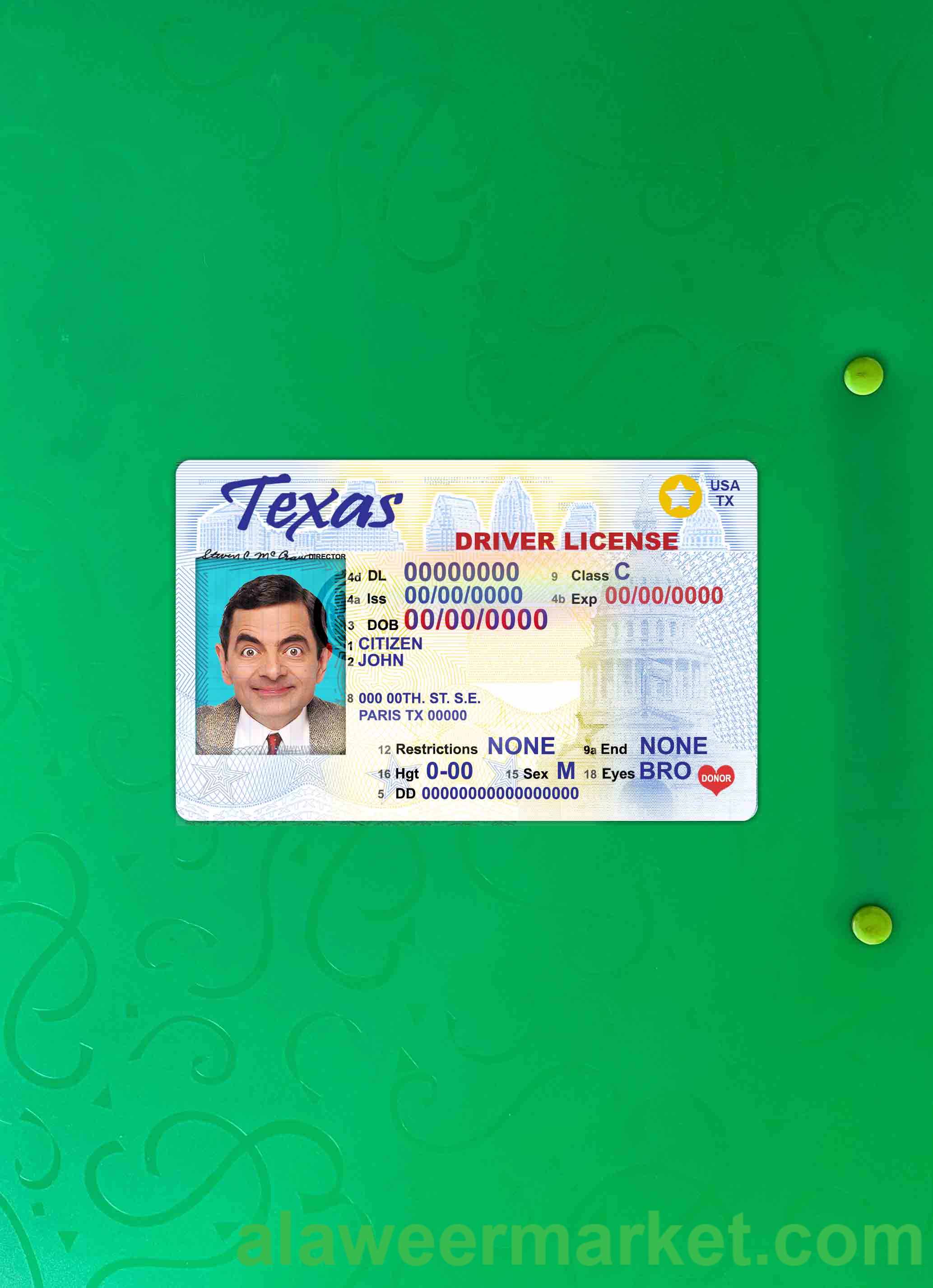 USA Texas DL photolook FRONT